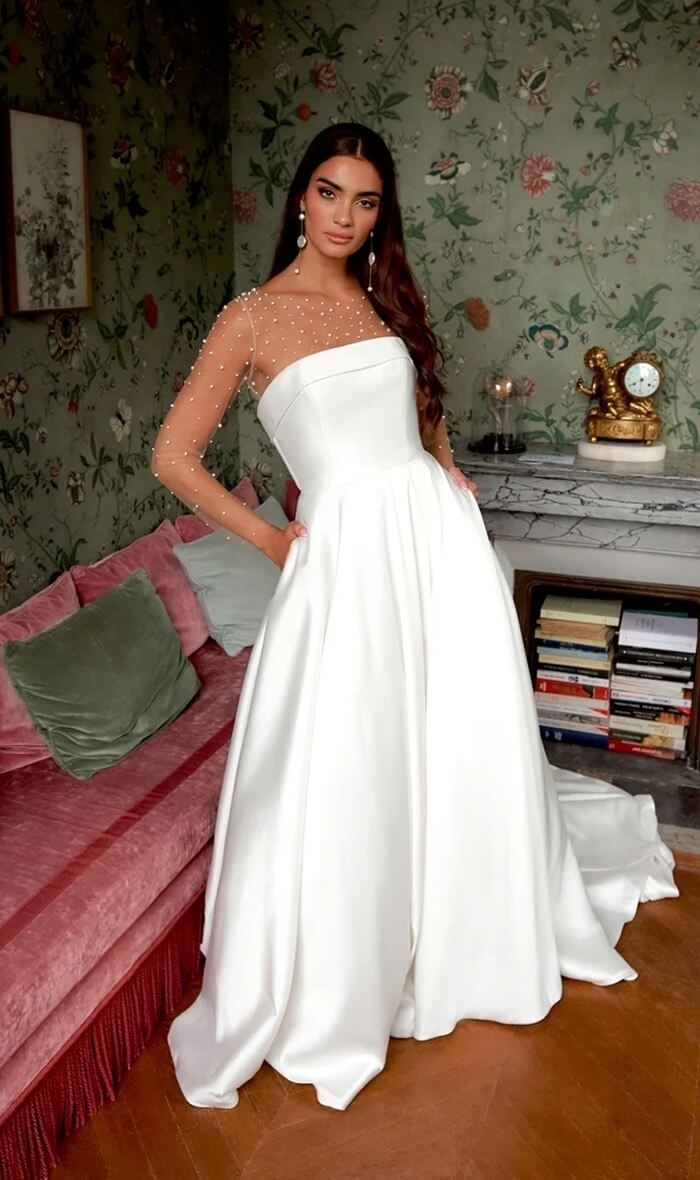 Model wearing a Sincerity gown