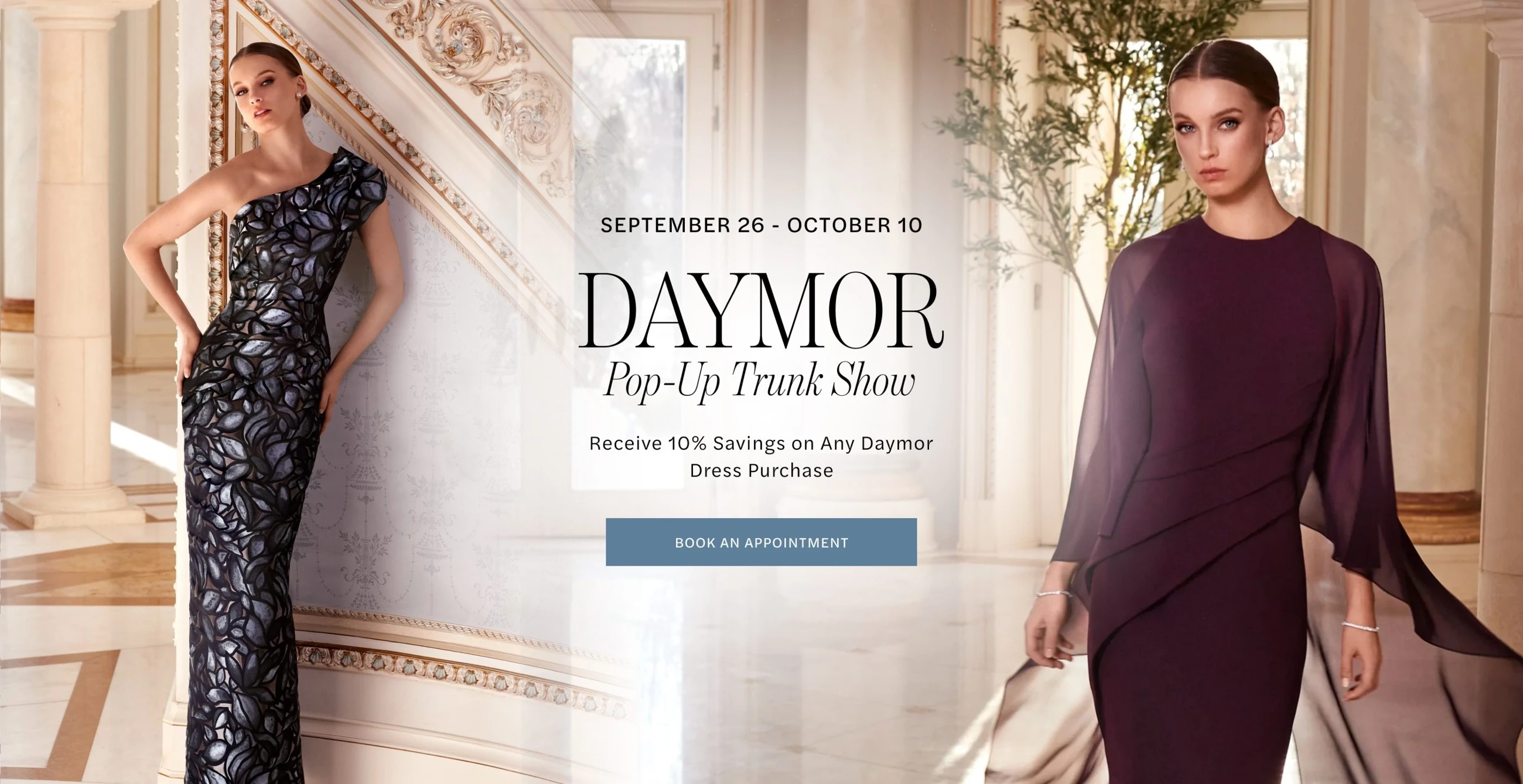 Daymor Pop-Up Trunk Show Desktop Banner