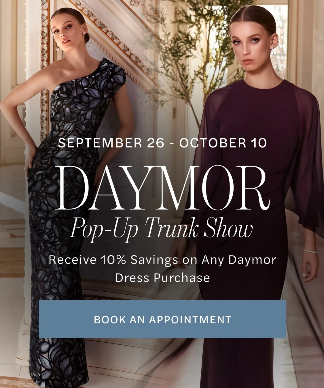 Daymor Pop-Up Trunk Show Mobile Banner